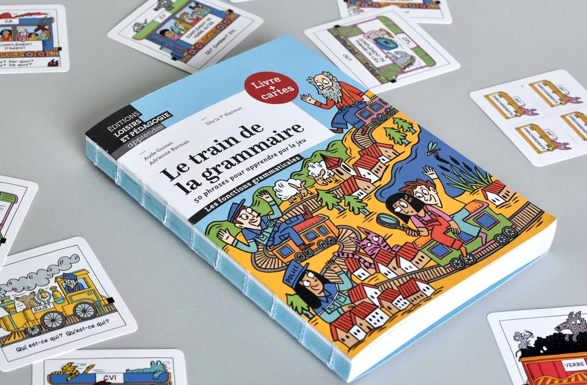 Le-train-de-la-grammaire Livre-jeu «Le train de la grammaire»